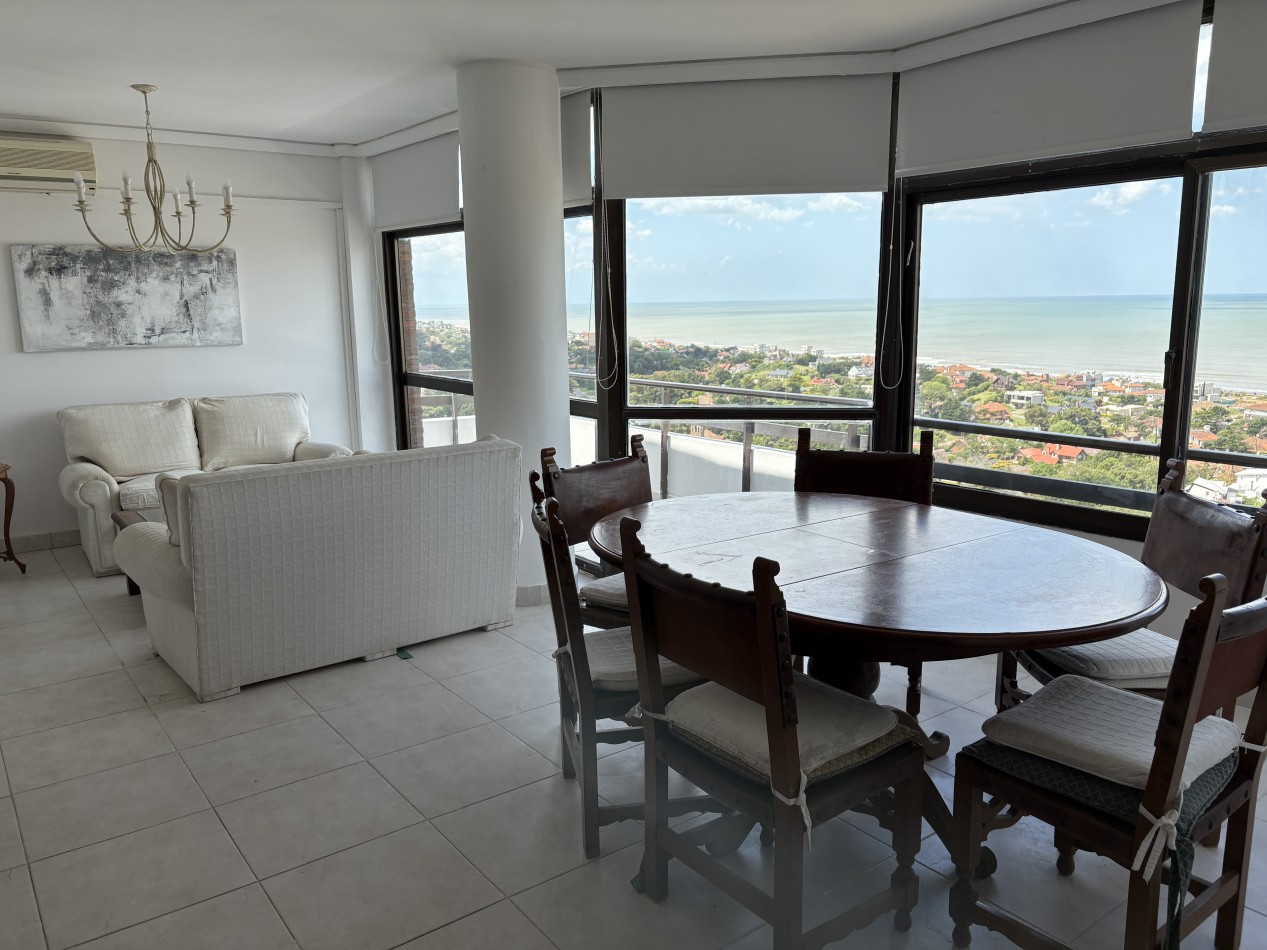 Departamento en Pinamar centro, piso alto, con maravillosa vista al mar