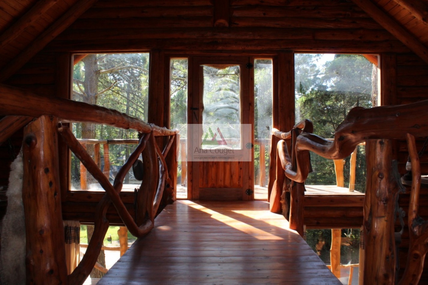 Calida cabaña de madera en Carilo para 6 personas  